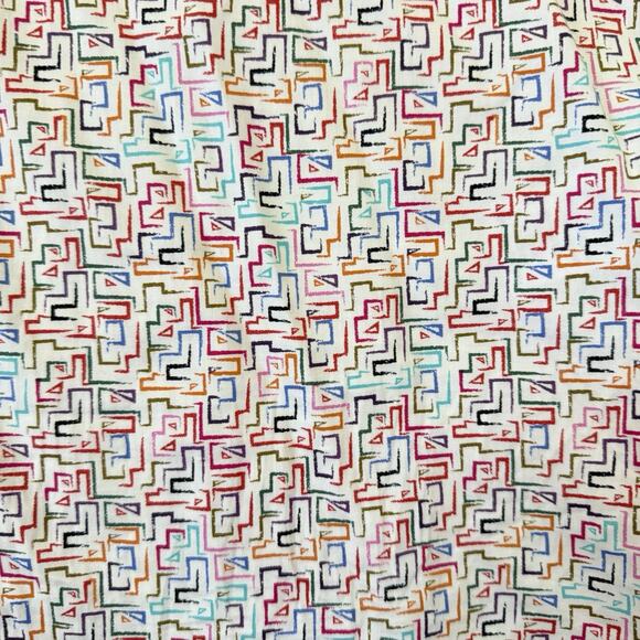 Robert Graham Long Sleeve Button Up Shirt Mens Large Colorful Geometric Pattern - Picture 8 of 15